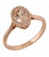Δαχτυλίδι ροζ gold 18Κ Morganite and Diamonds D043463 D043463
