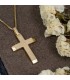 Χρυσός ανδρικός σταυρός 14Κ ματ ζαγρέ D044812C D044812C