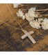 Σταυρός χρυσός πετράτος 14Κ με αλυσίδα D046668C D046668C