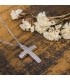 Σταυρός λευκόχρυσος πετράτος 14Κ με αλυσίδα D046669C D046669C