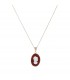 Γυναικείο χρυσό κολιέ 9Κ με Οβάλ Cameo D051957 D051957