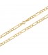 Αλυσίδα λαιμού λουστρέ από χρυσό 14Κ figaro D054044 D054044