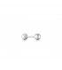 Γυναικείο ασημένιο σκουλαρίκι 925 Mini Sphere Barbell E035-01H E035-01H