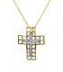 Γυναικείος 14K σταυρός D008797C D008797C