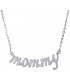 Λευκόχρυσο κολιέ mommy 14 Καρατίων D014748 D014748