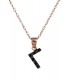 Ροζ gold μονόγραμμα Γ με καδένα D017954 D017954