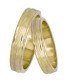 Χρυσές πλακέ βέρες ματ ανάγλυφες 14Κ D025103 D025103