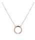 Κολιέ ροζ gold 14Κ κύκλος με ζιργκόν D032605 D032605
