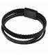 Βραχιόλι US POLO με μαύρο τριπλό δέρμα USPJ925BR USPJ925BR